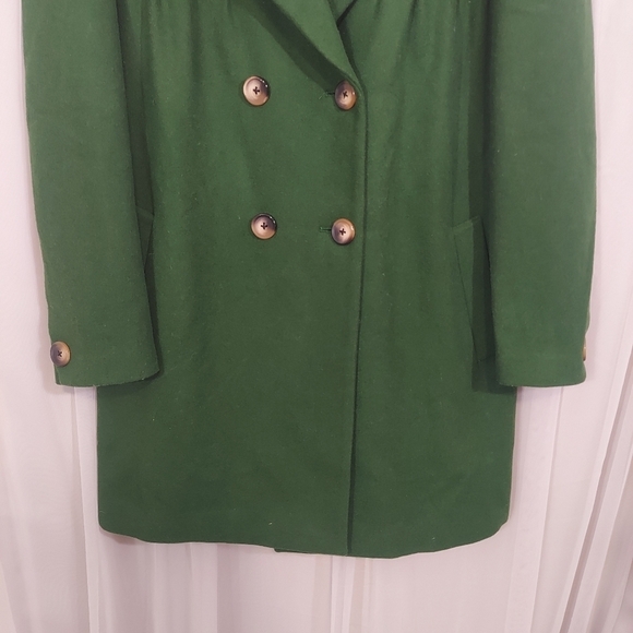 NWT Something Navy Wool Blend Gemma Coat | Green | Size Small - Picture 8 of 13